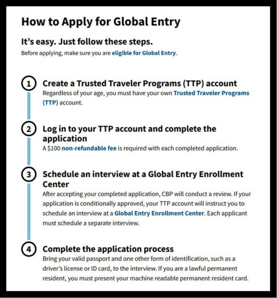Global Entry Program - Application, Cost, Benefits, Renewal