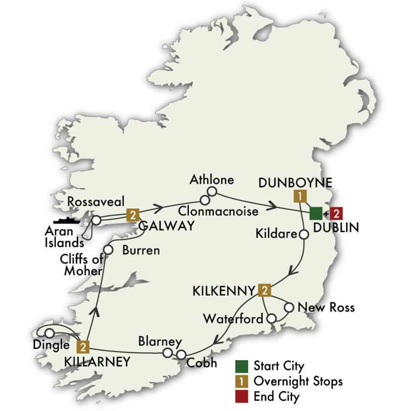 R4G Celtic Journey 2022 Map