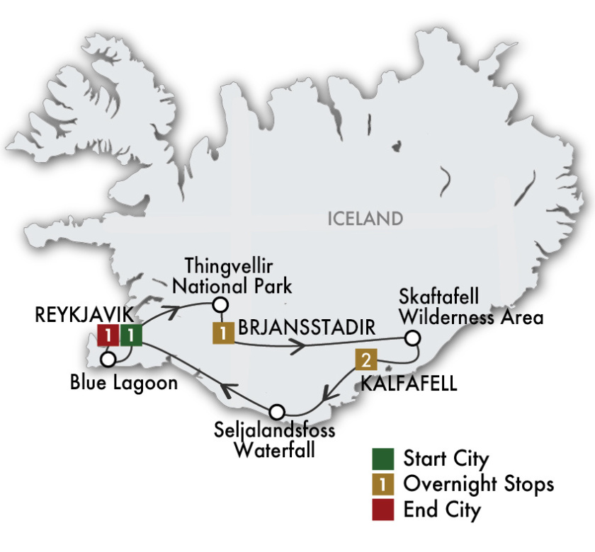 S8-Iceland Map