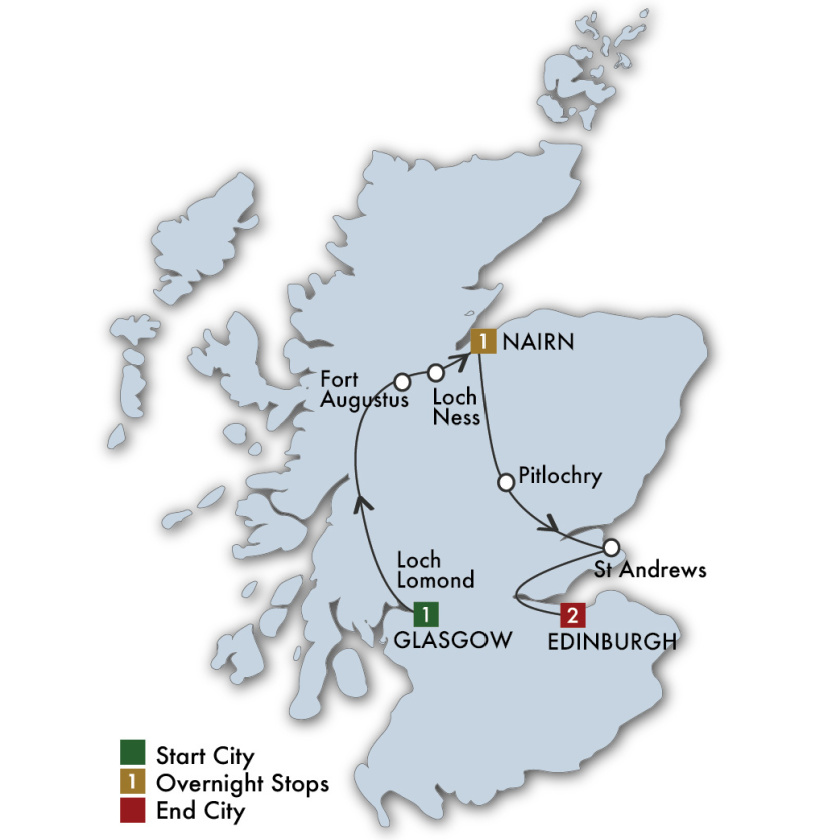 Taste of Scotland Map